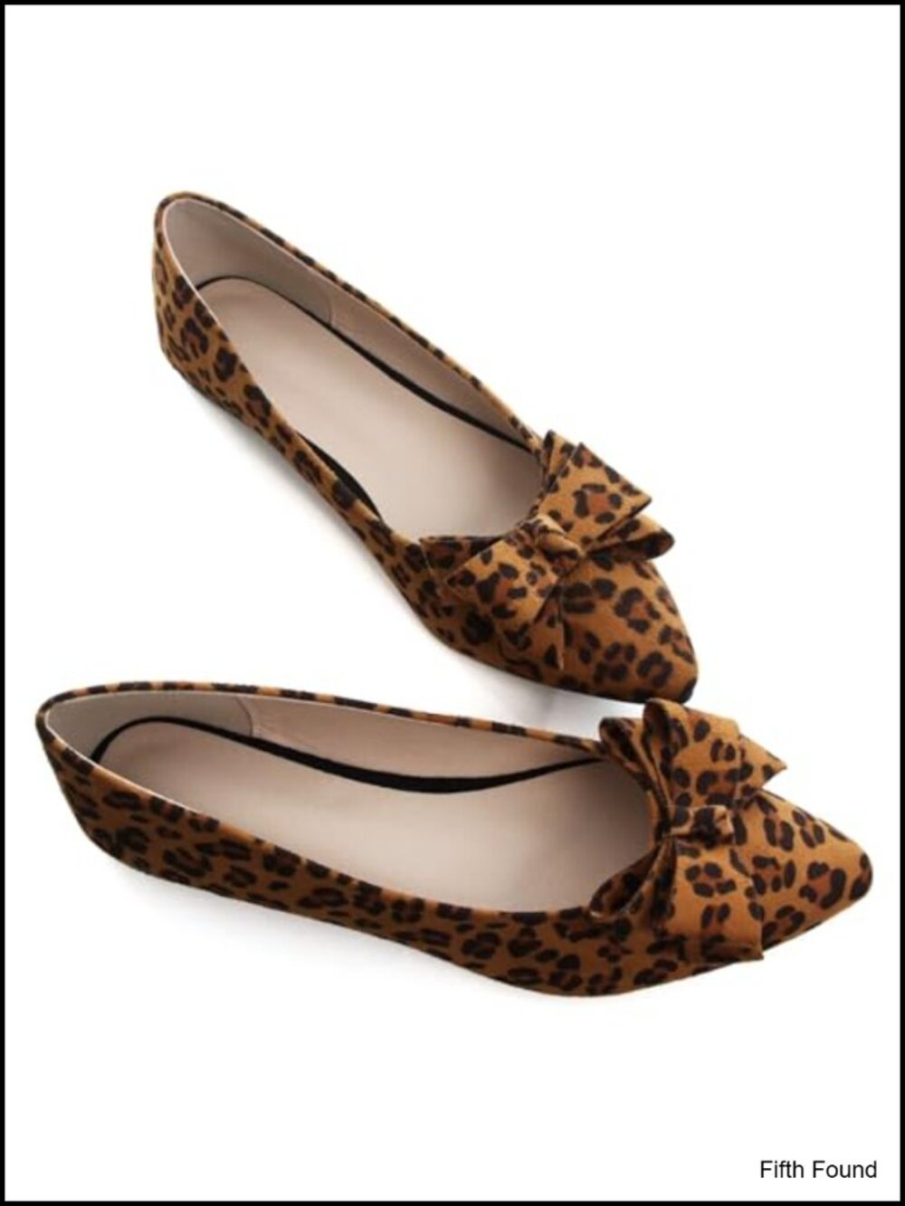 Womens Suede Bowknot Pointed Toe Flats Comfortable Dress Shoes